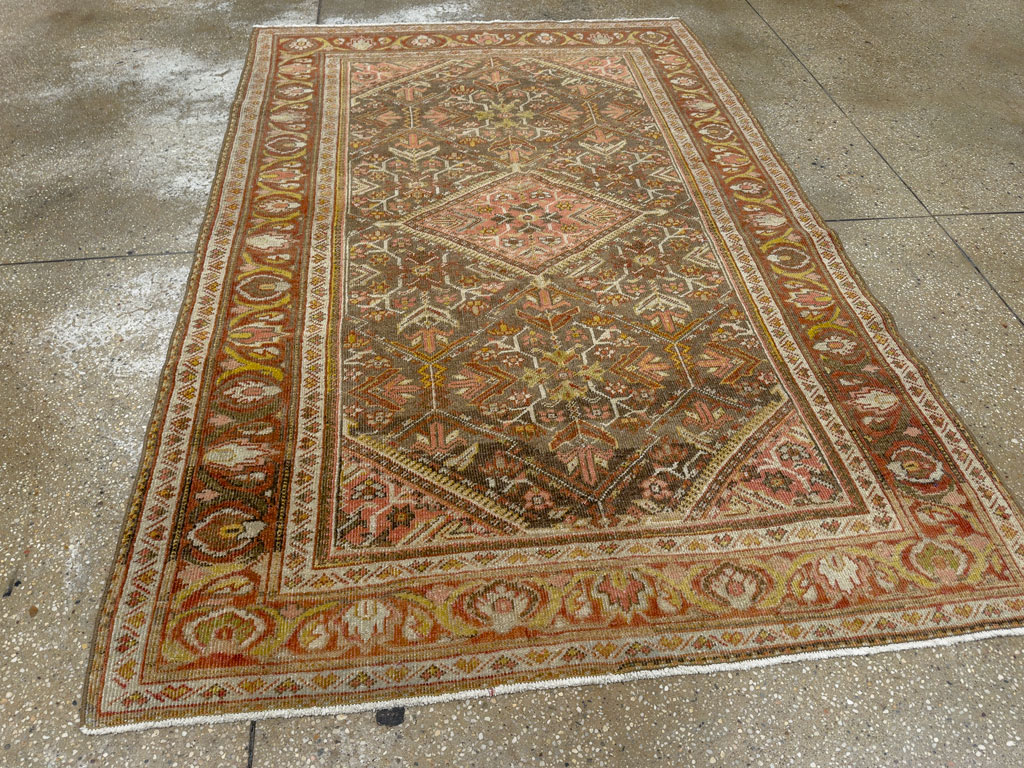 Vintage Persian Malayer Accent Rug, No.20703 - Gss