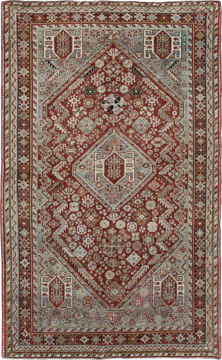 Antique Persian Qashqai Rug, No.20704 - Gss