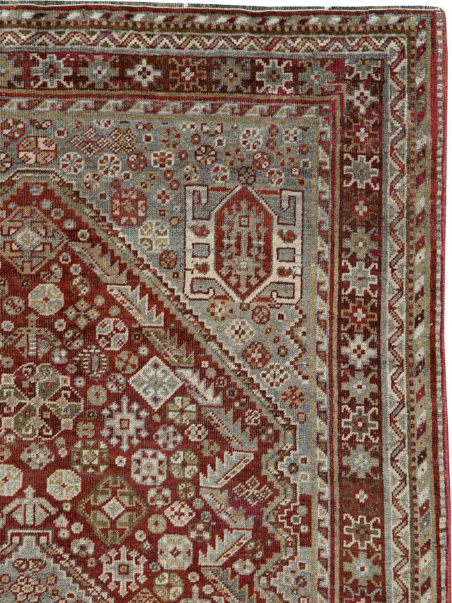 Antique Persian Qashqai Rug, No.20704 - Gss