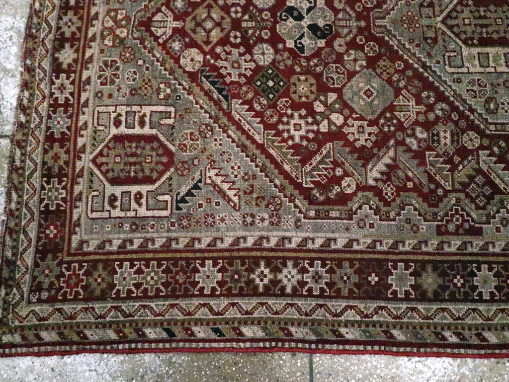 Antique Persian Qashqai Rug, No.20704 - Gss