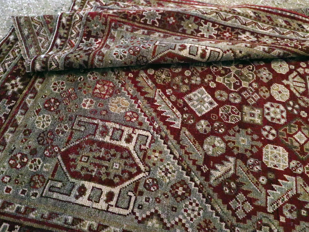 Antique Persian Qashqai Rug, No.20704 - Gss