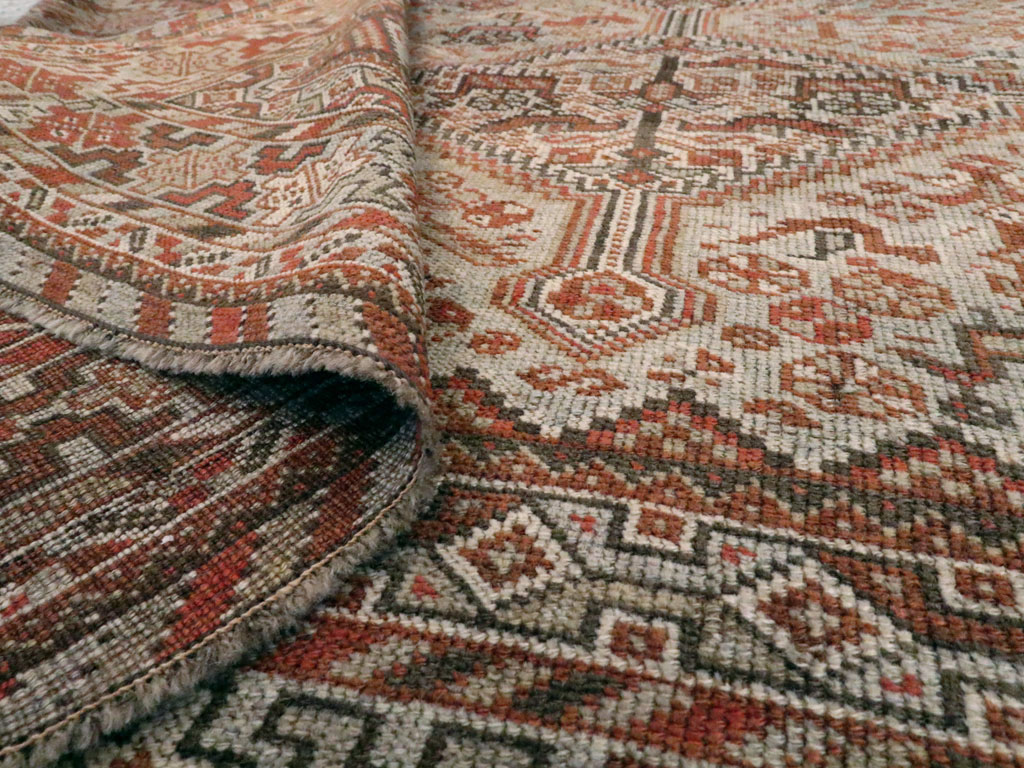 Antique Persian Shiraz Square Rug, No.20706 - Gss