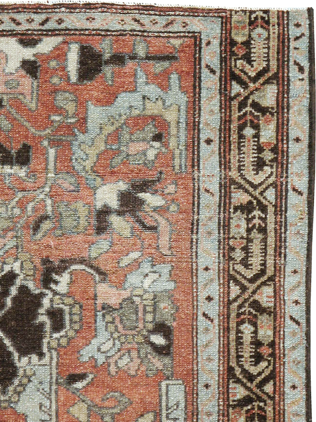 Antique Persian Malayer Rug Throw Rug, No.20716 - Gss