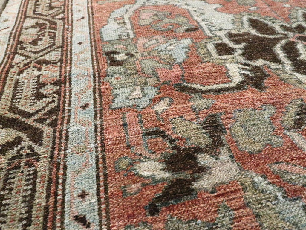 Antique Persian Malayer Rug Throw Rug, No.20716 - Gss