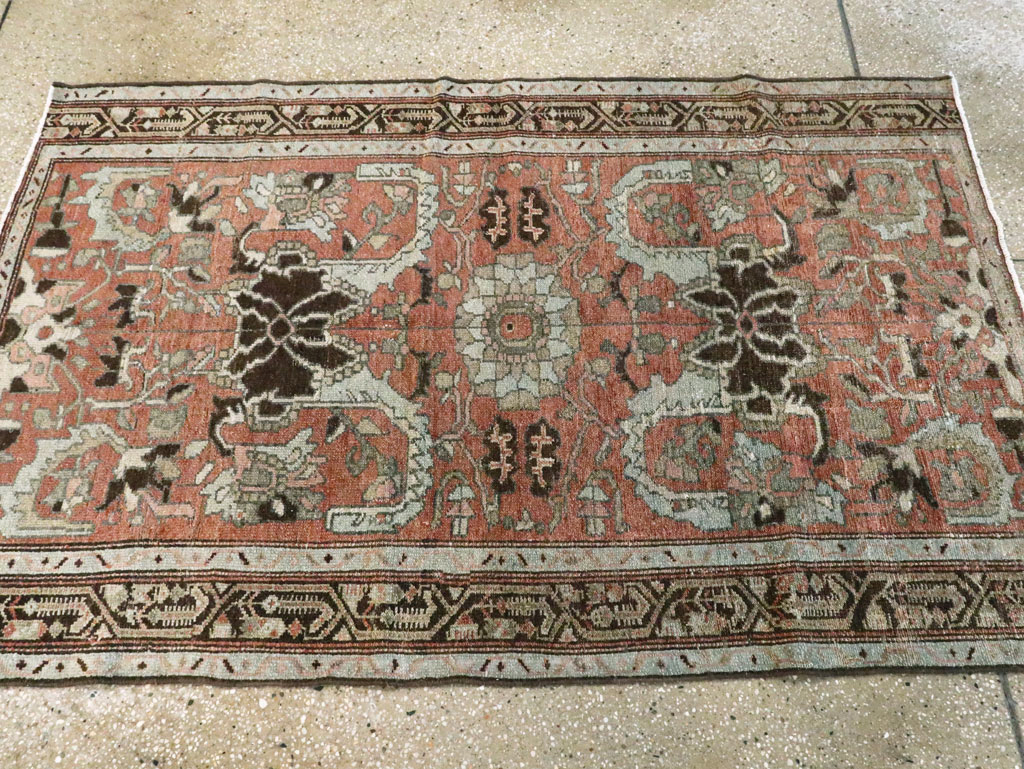 Antique Persian Malayer Rug Throw Rug, No.20716 - Gss