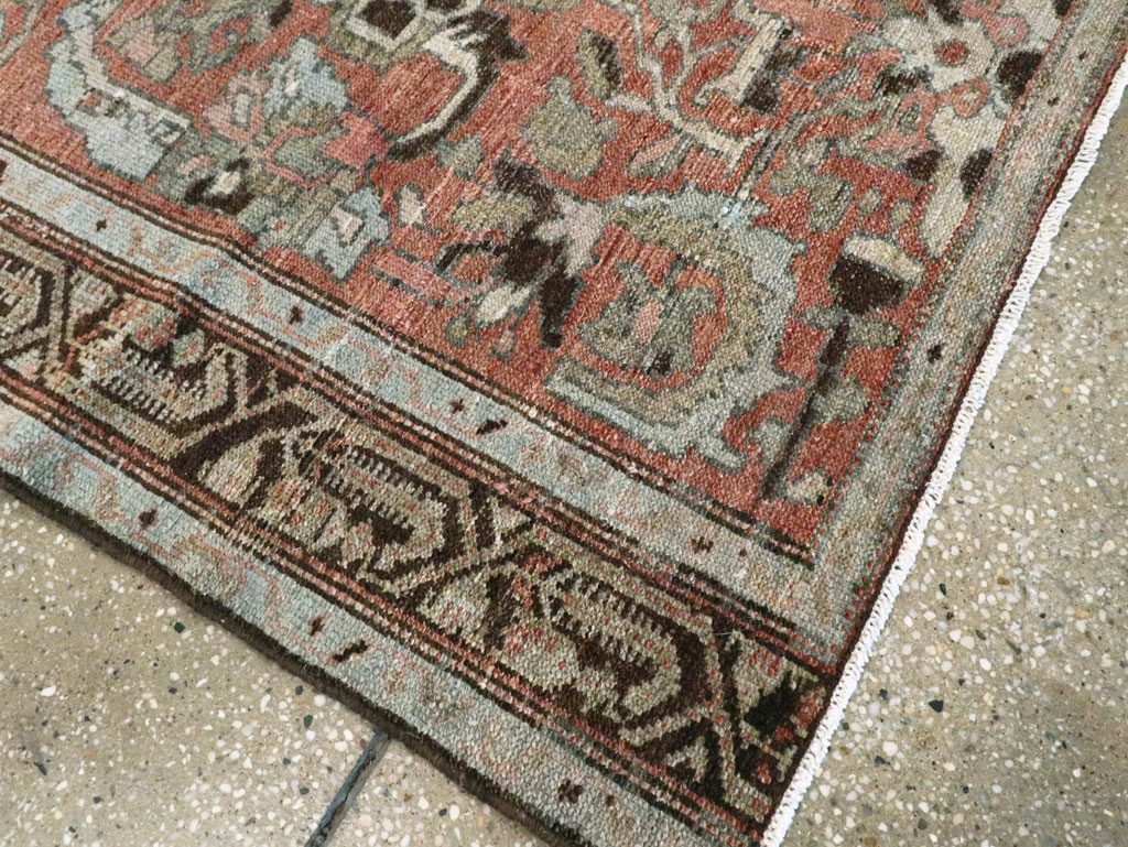 Antique Persian Malayer Rug Throw Rug, No.20716 - Gss