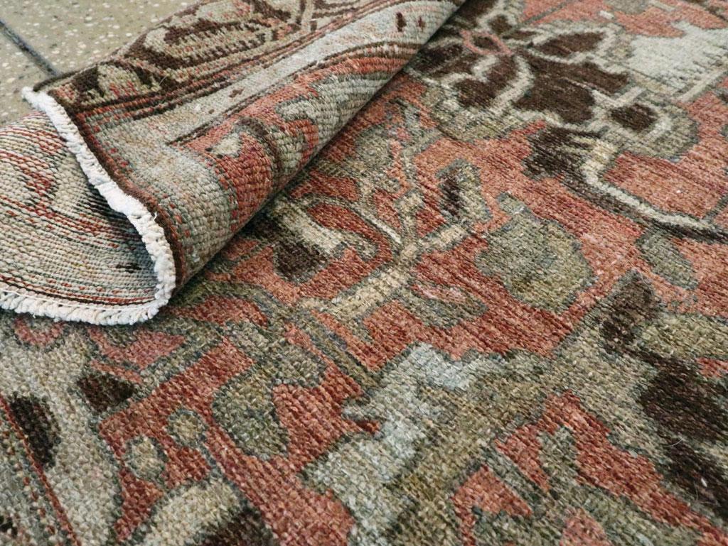 Antique Persian Malayer Rug Throw Rug, No.20716 - Gss