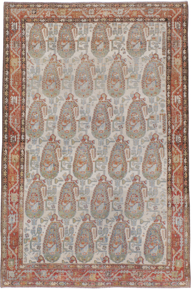 Antique Persian Malayer Rug, No.20748 - Gss
