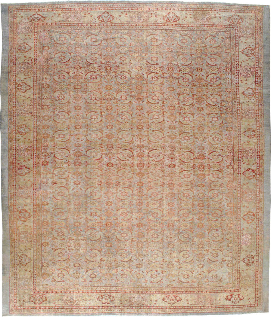 Antique Persian Mahal Square Carpet, No.20765 - Gss