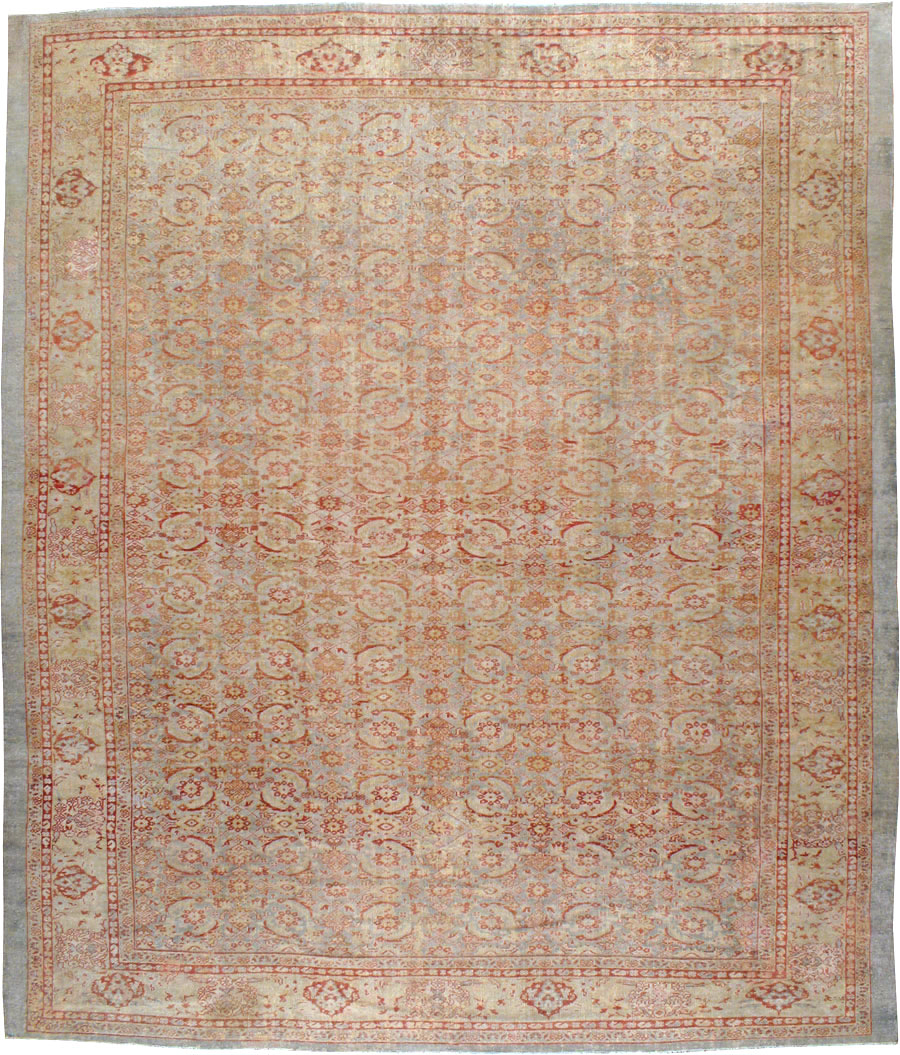 Antique Persian Mahal Square Carpet, No.20765 - Gss