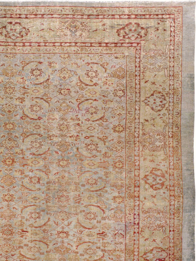 Antique Persian Mahal Square Carpet, No.20765 - Gss