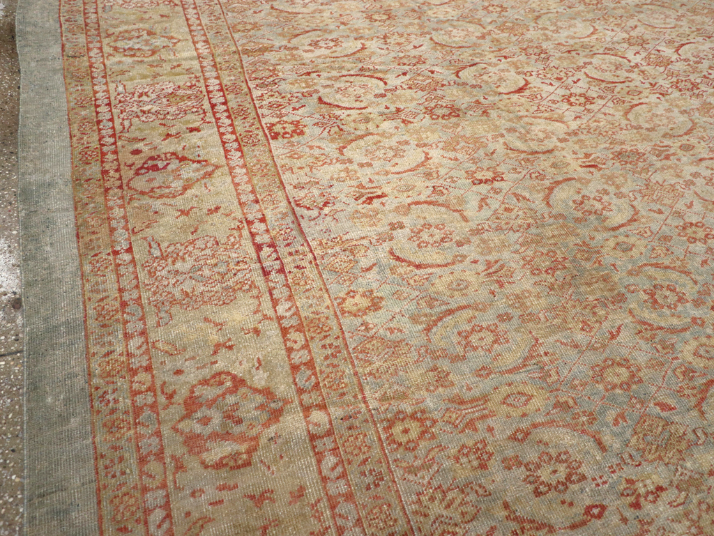Antique Persian Mahal Square Carpet, No.20765 - Gss