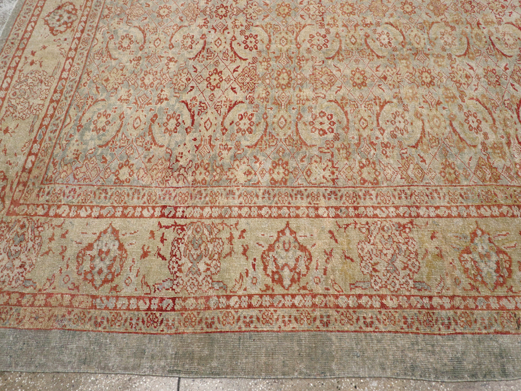 Antique Persian Mahal Square Carpet, No.20765 - Gss
