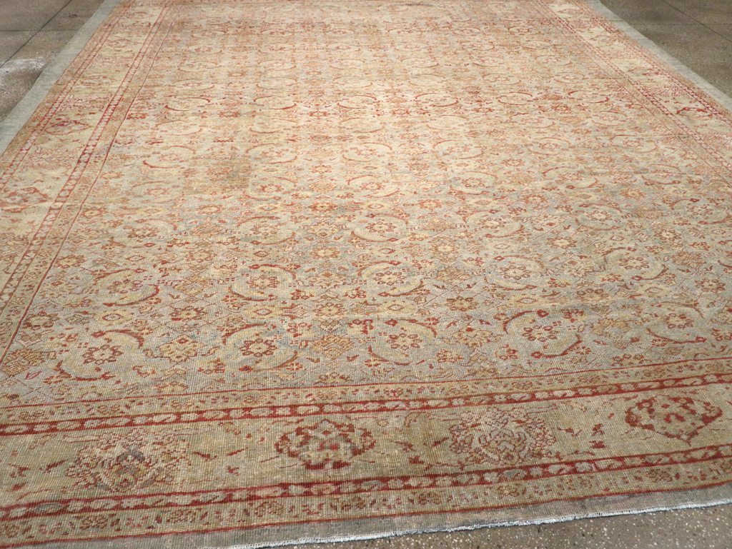 Antique Persian Mahal Square Carpet, No.20765 - Gss