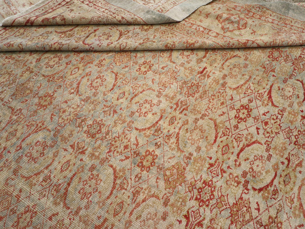 Antique Persian Mahal Square Carpet, No.20765 - Gss