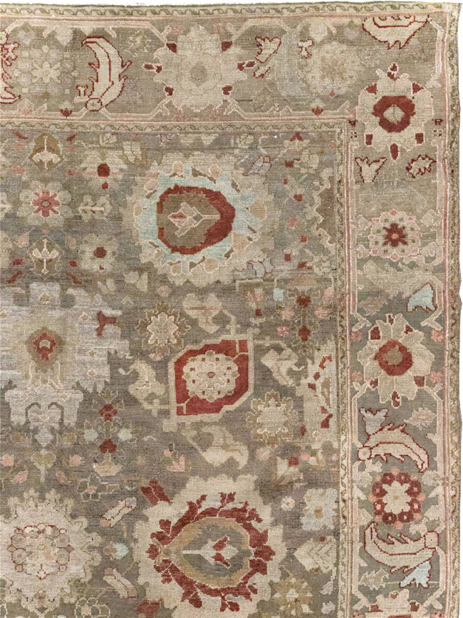 Antique Persian Malayer Wide Gallery Runner, No.20797 - Gss