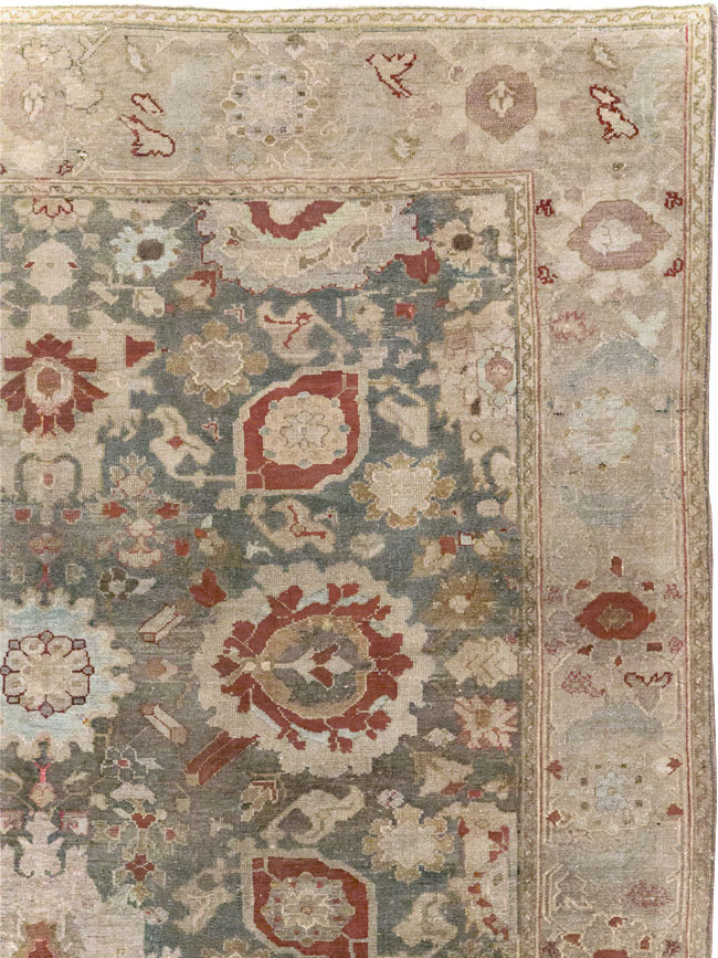 Antique Persian Malayer Wide Gallery Runner, No.20797 - Gss