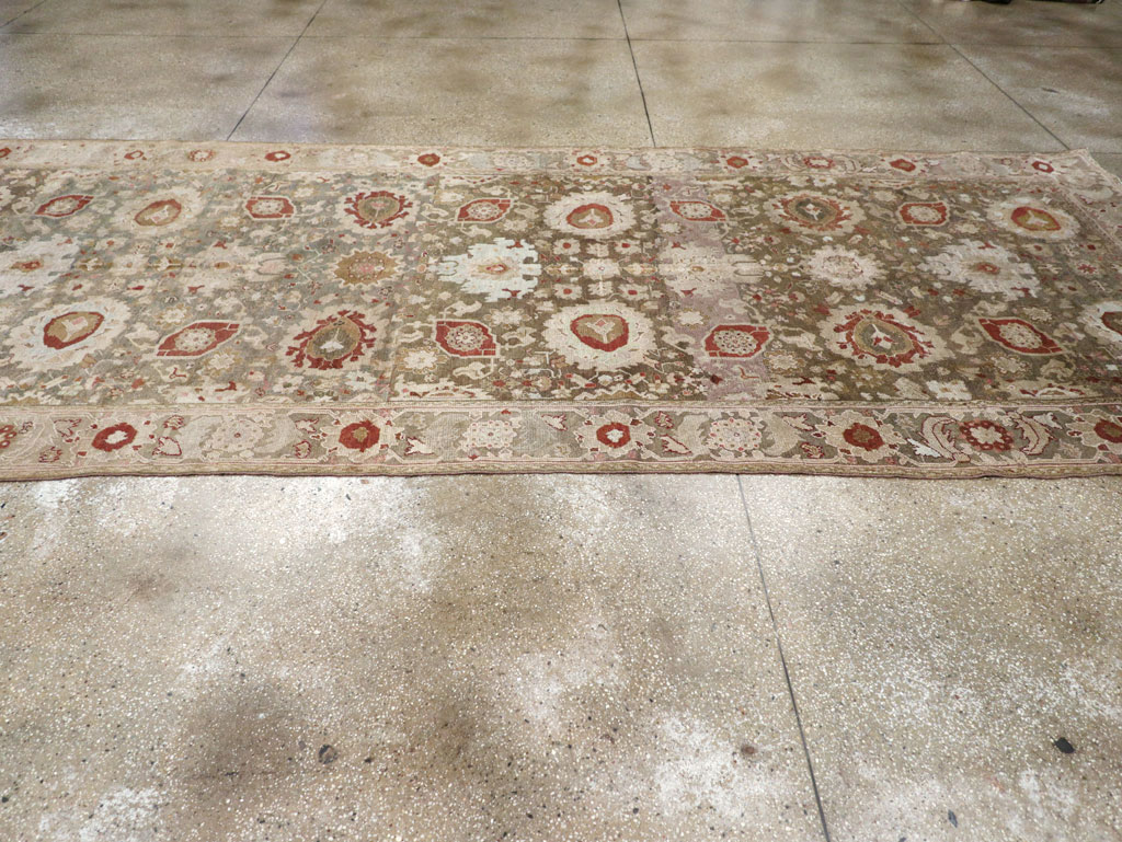 Antique Persian Malayer Wide Gallery Runner, No.20797 - Gss