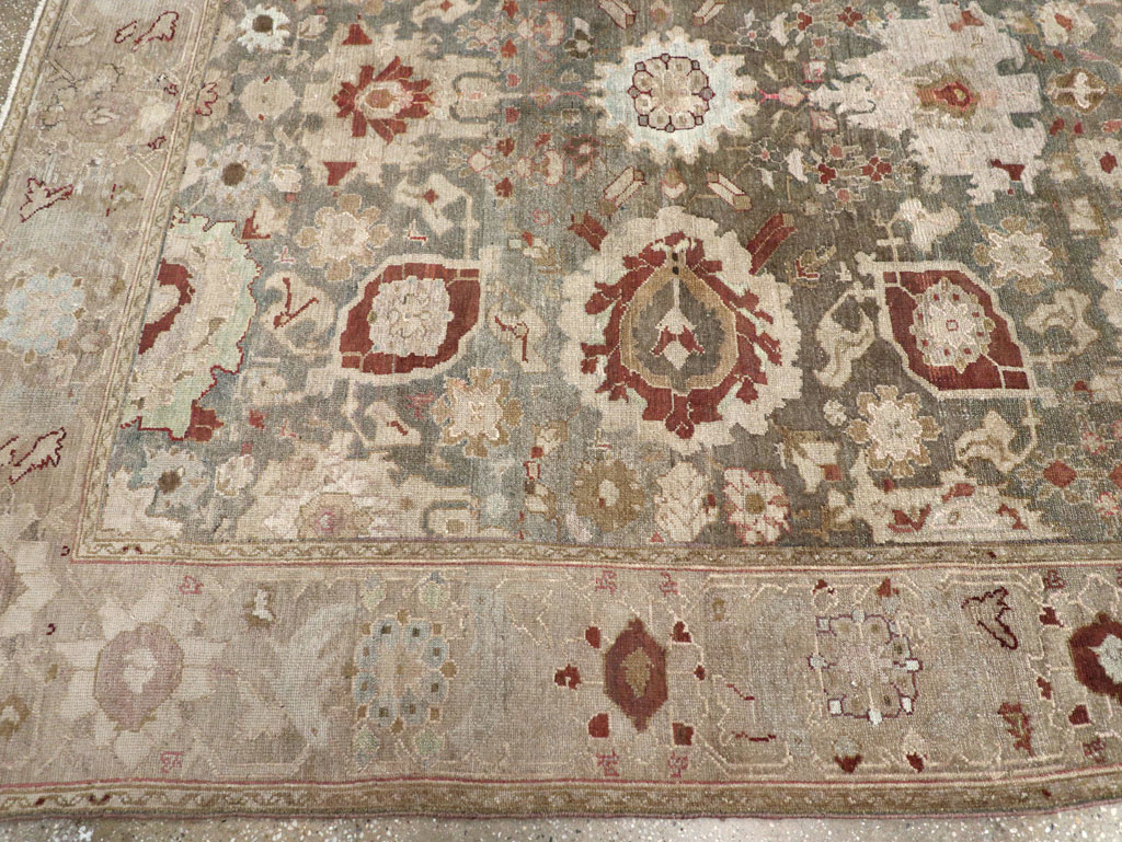 Antique Persian Malayer Wide Gallery Runner, No.20797 - Gss