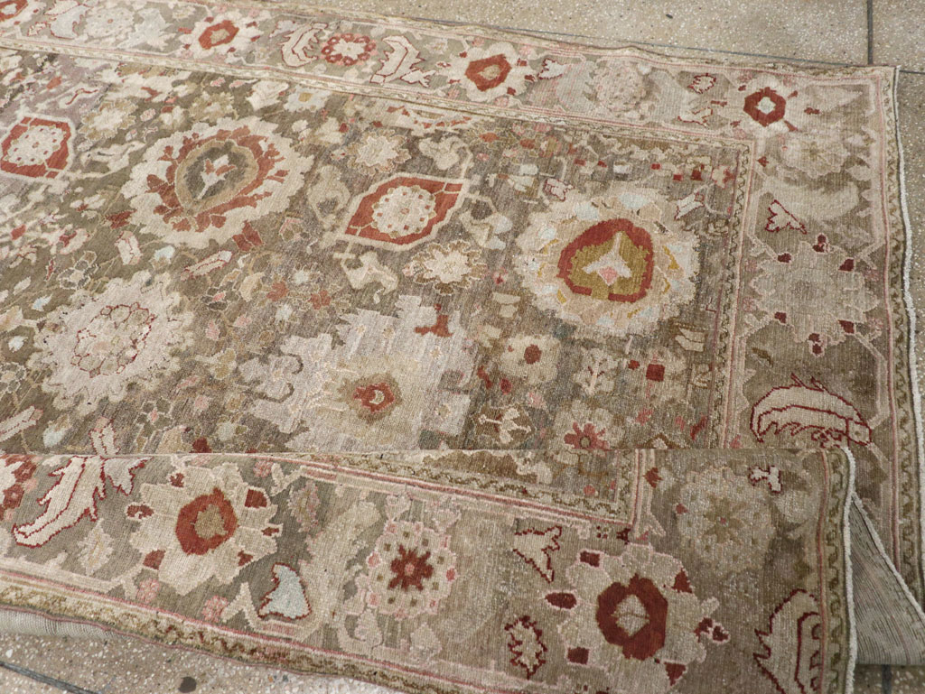 Antique Persian Malayer Wide Gallery Runner, No.20797 - Gss