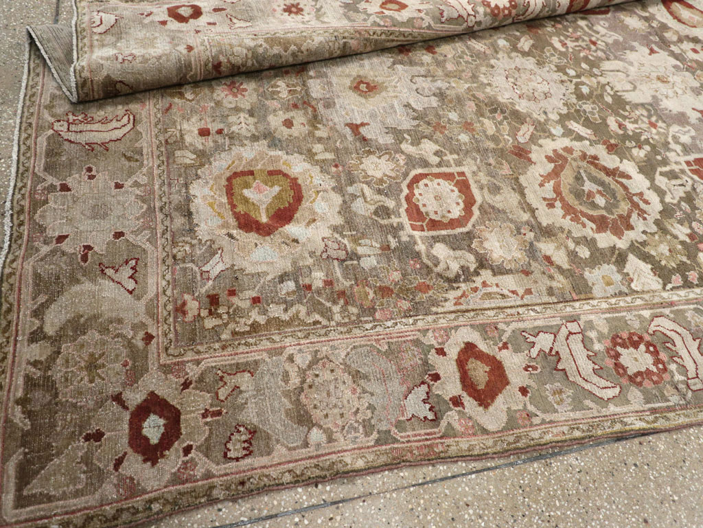 Antique Persian Malayer Wide Gallery Runner, No.20797 - Gss