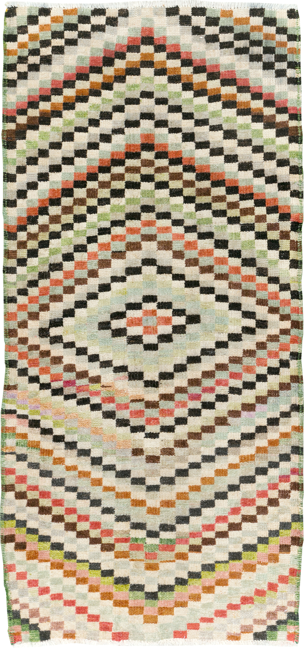 Vintage Deco Style Anatolian Rug, No.20808 - Gss