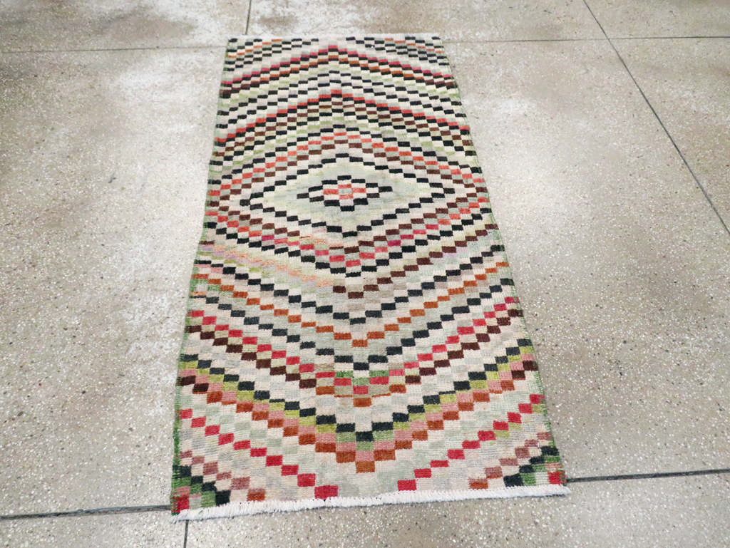 Vintage Deco Style Anatolian Rug, No.20808 - Gss