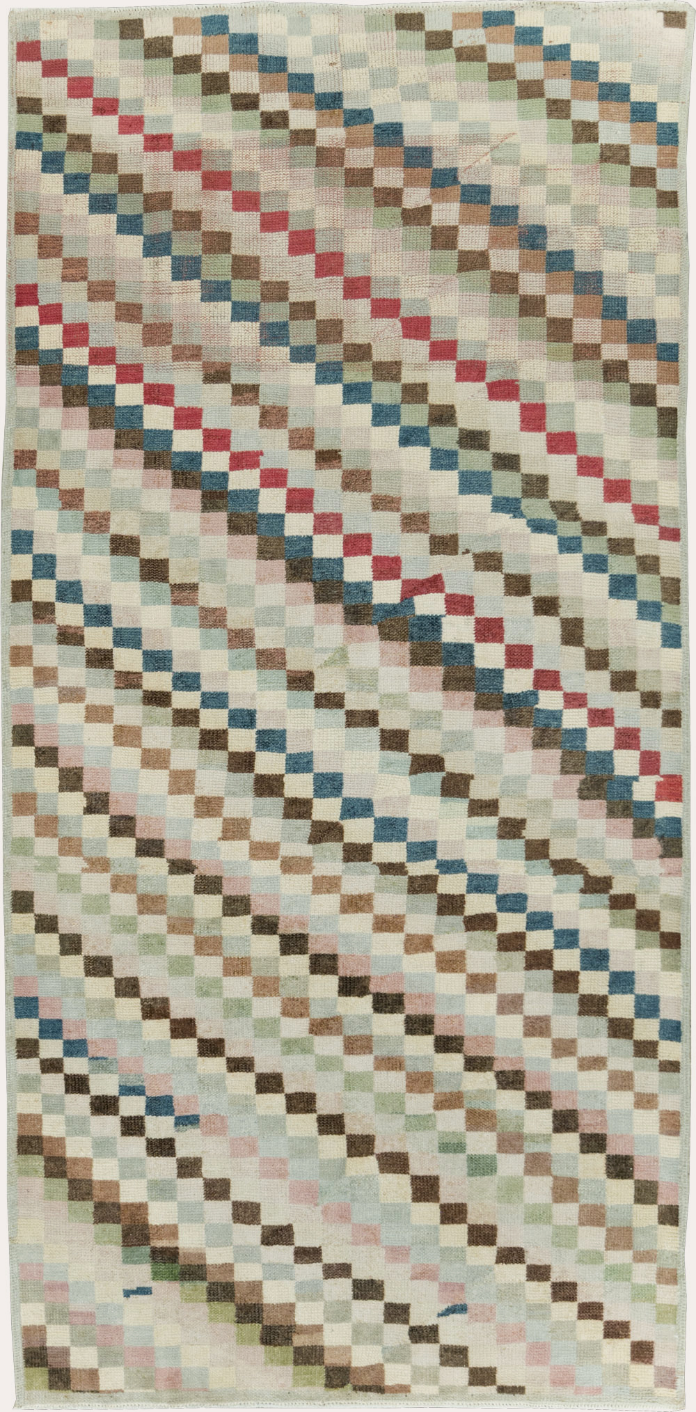 Vintage Turkish Anatolian Distressed Rug, No.20830 - Gss