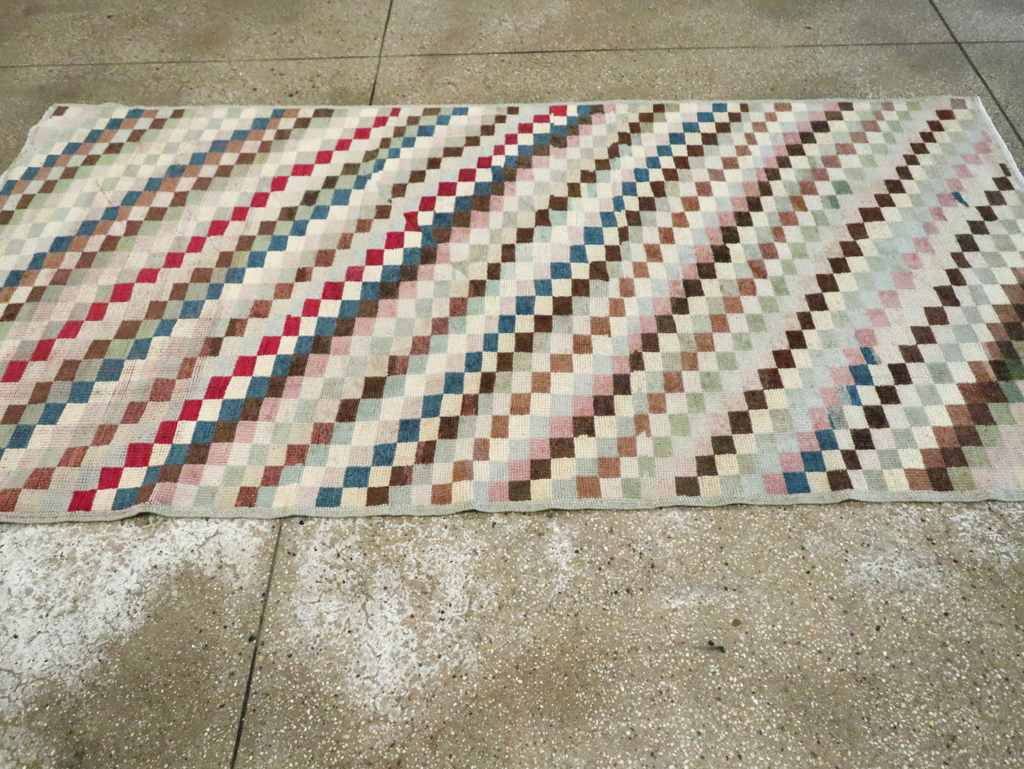 Vintage Turkish Anatolian Distressed Rug, No.20830 - Gss