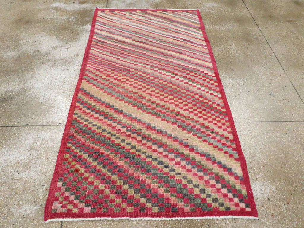 Vintage Turkish Anatolian Throw Rug, No.20843 - Gss