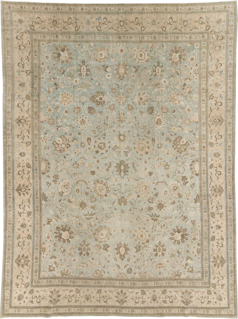 Antique Persian Tabriz Room Size Carpet, No.20909 - Gss