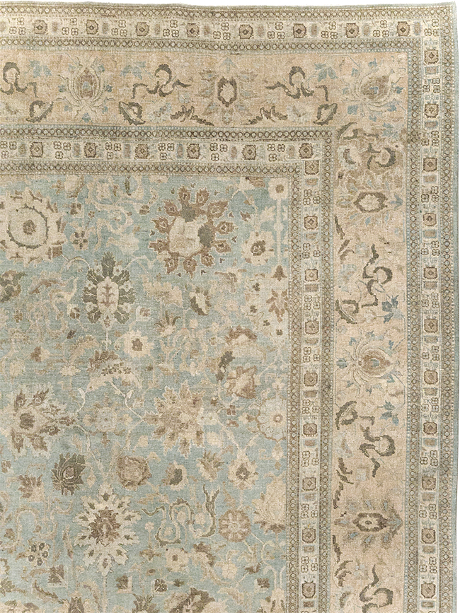 Antique Persian Tabriz Room Size Carpet, No.20909 - Gss