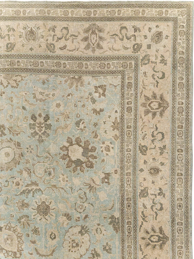Antique Persian Tabriz Room Size Carpet, No.20909 - Gss