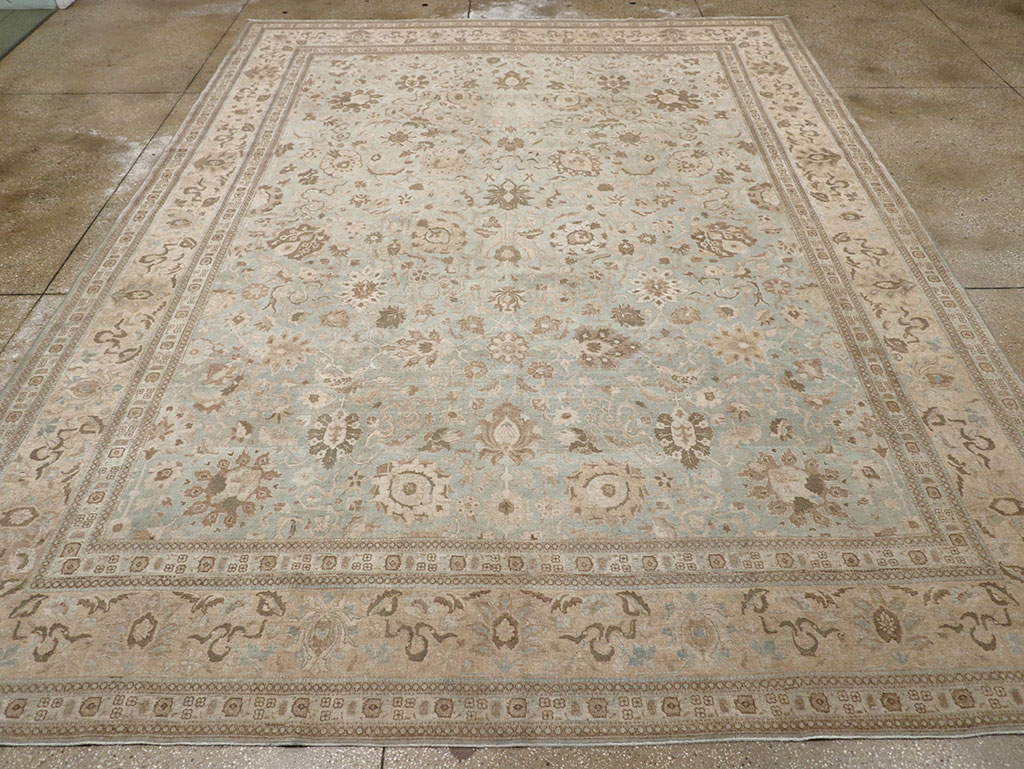 Antique Persian Tabriz Room Size Carpet, No.20909 - Gss