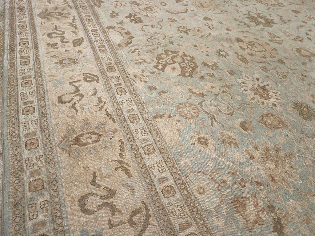 Antique Persian Tabriz Room Size Carpet, No.20909 - Gss