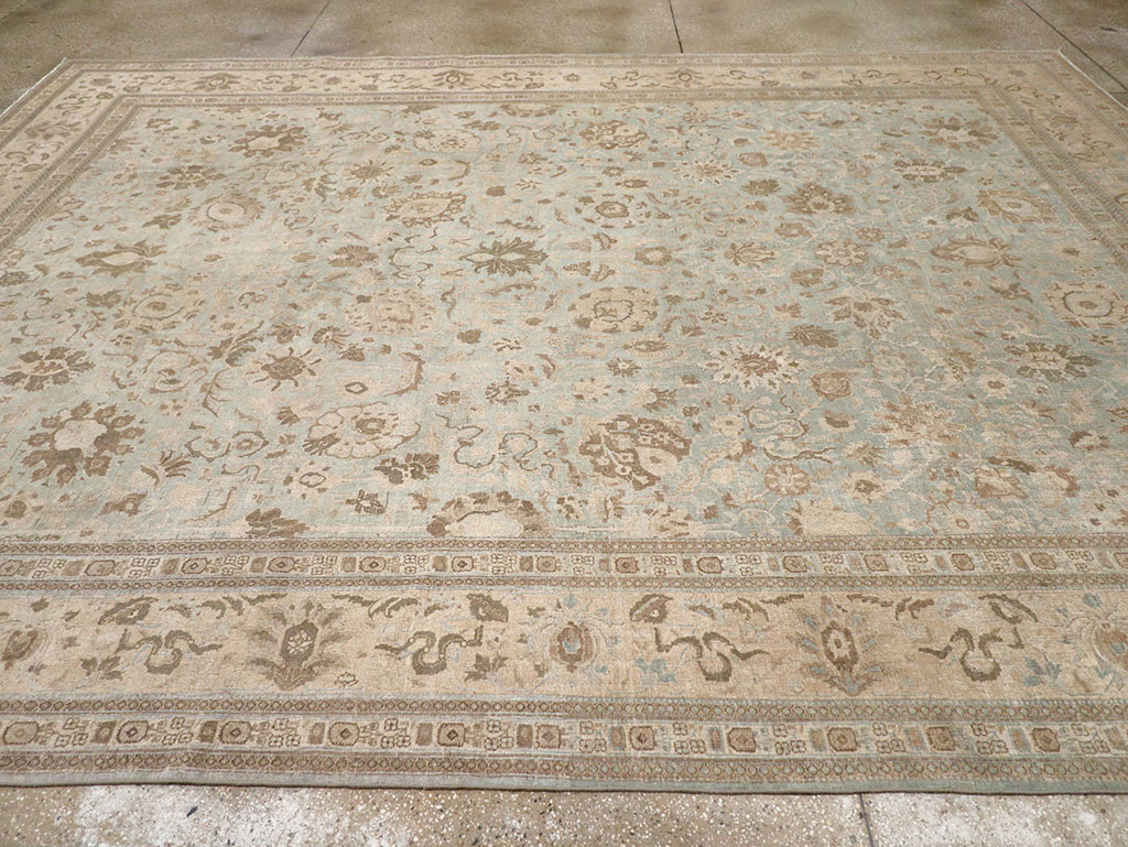 Antique Persian Tabriz Room Size Carpet, No.20909 - Gss