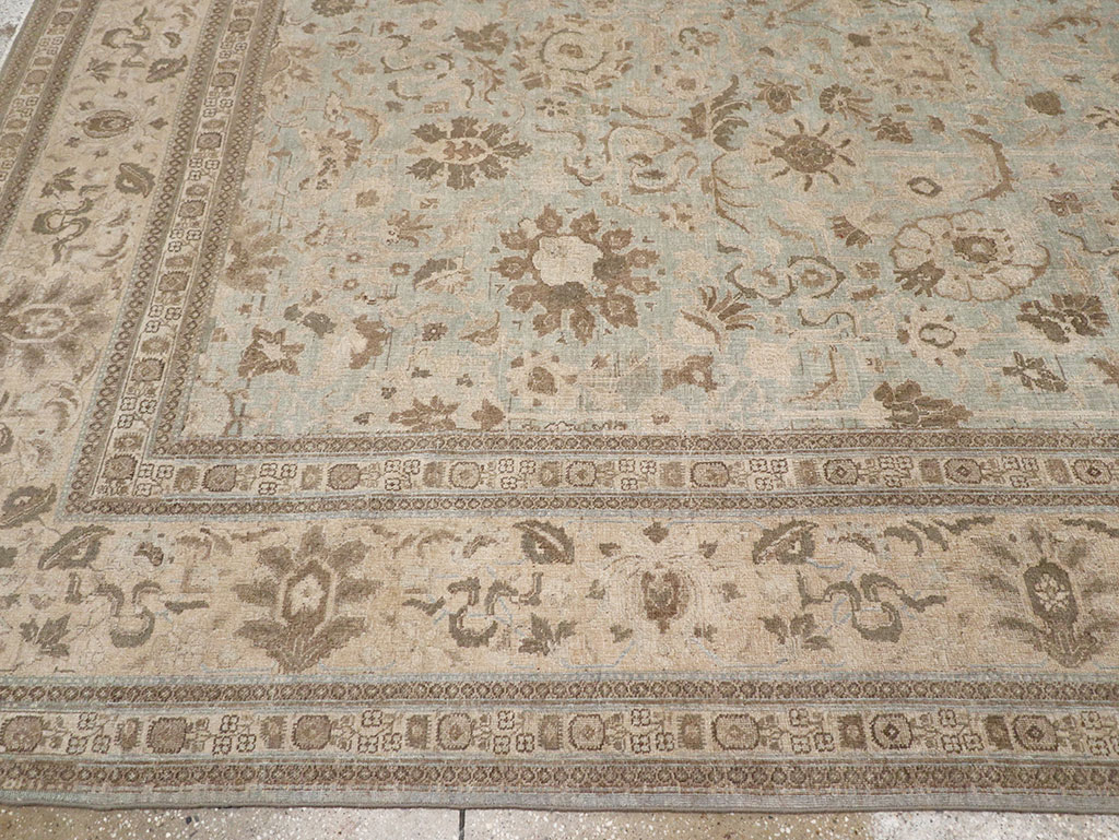 Antique Persian Tabriz Room Size Carpet, No.20909 - Gss