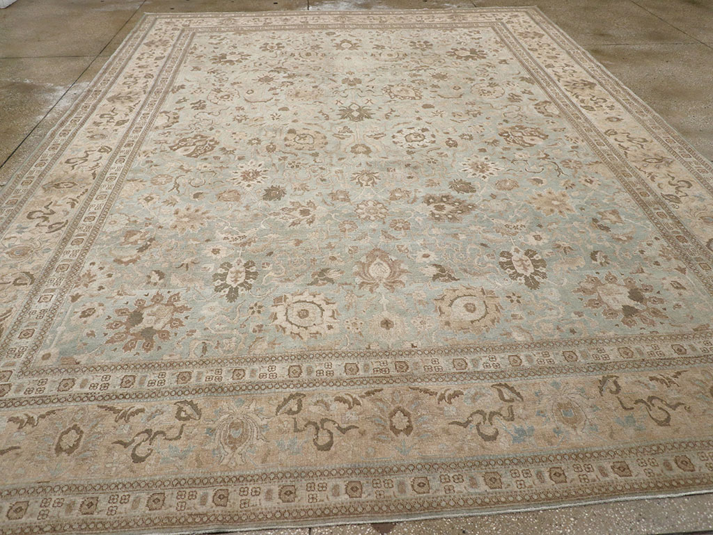 Antique Persian Tabriz Room Size Carpet, No.20909 - Gss
