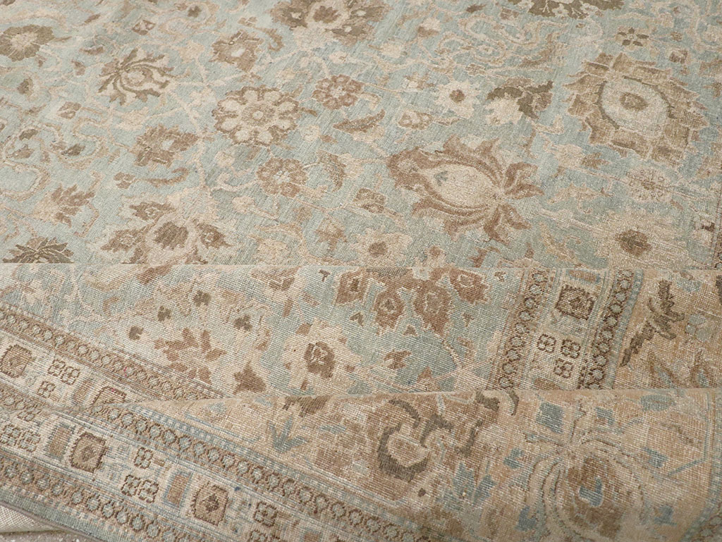 Antique Persian Tabriz Room Size Carpet, No.20909 - Gss