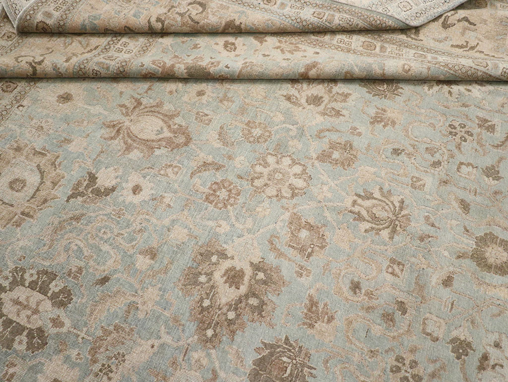 Antique Persian Tabriz Room Size Carpet, No.20909 - Gss