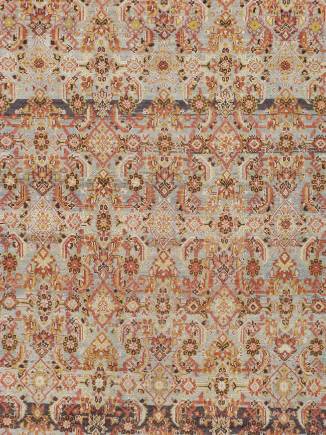 Vintage Persian Malayer Wide Gallery Runner, No.20911 - Gss