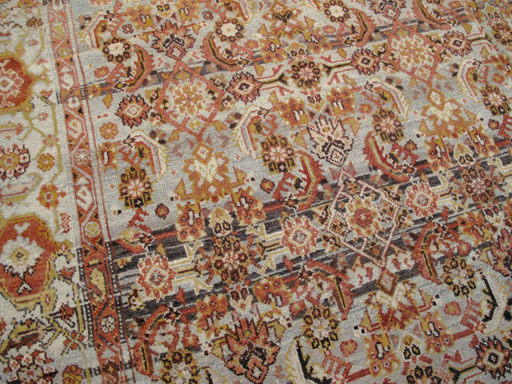 Vintage Persian Malayer Wide Gallery Runner, No.20911 - Gss