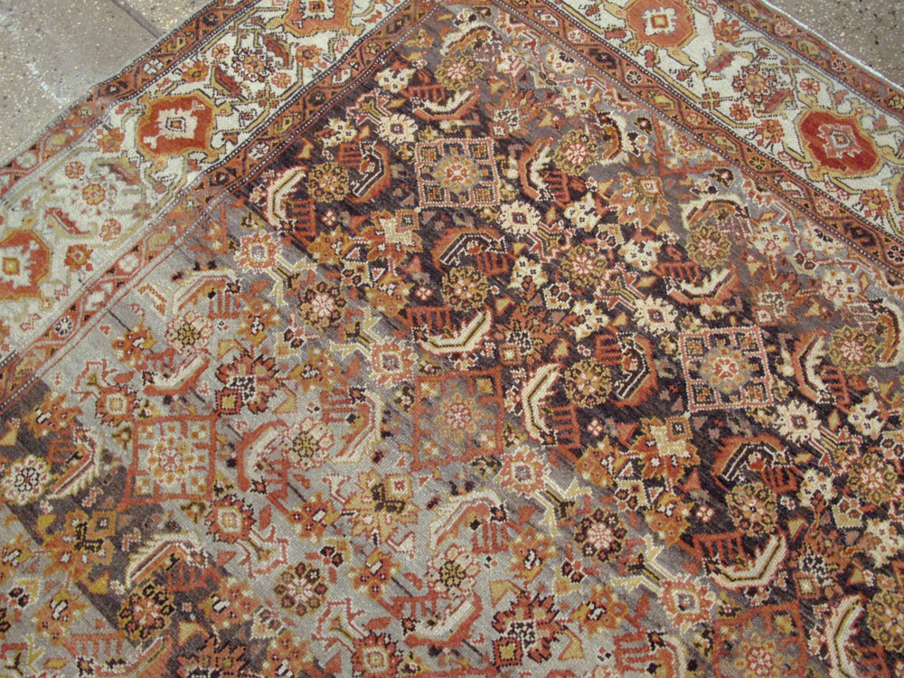 Vintage Persian Malayer Wide Gallery Runner, No.20911 - Gss