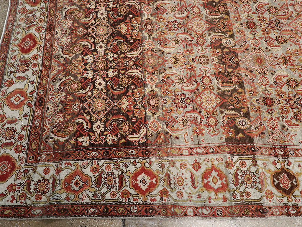 Vintage Persian Malayer Wide Gallery Runner, No.20911 - Gss