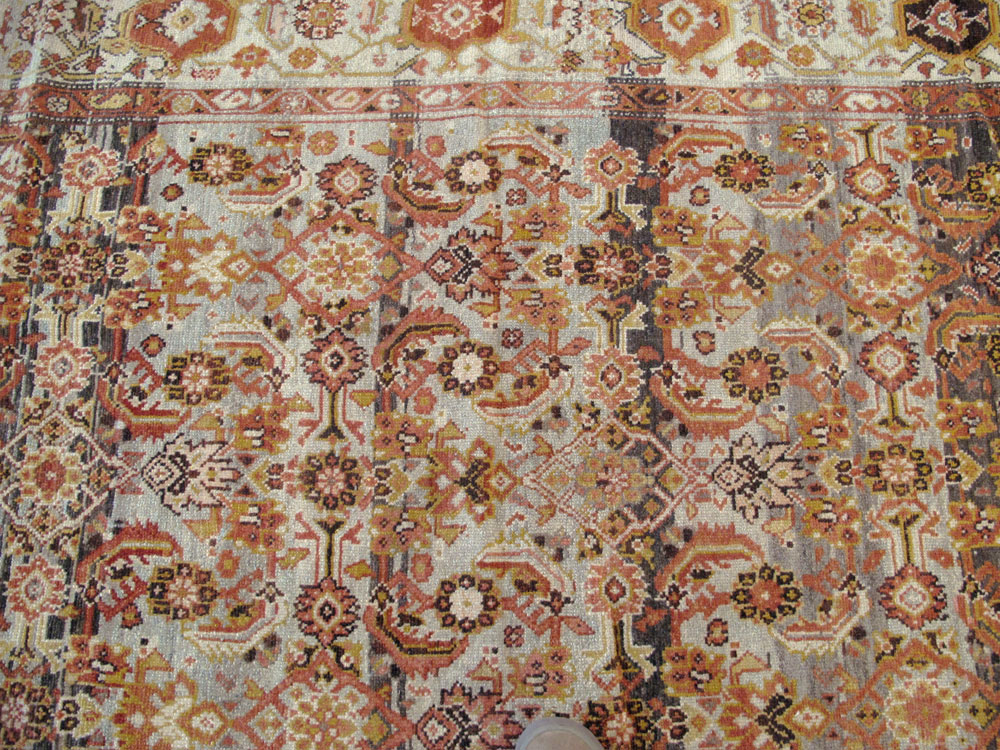 Vintage Persian Malayer Wide Gallery Runner, No.20911 - Gss