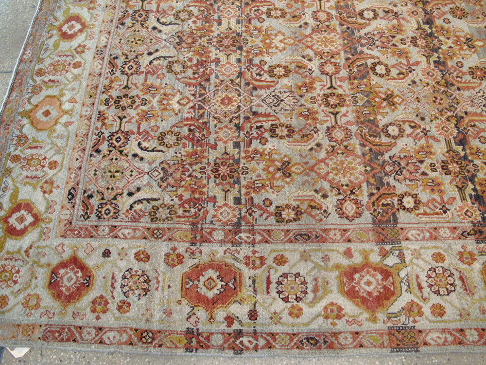 Vintage Persian Malayer Wide Gallery Runner, No.20911 - Gss