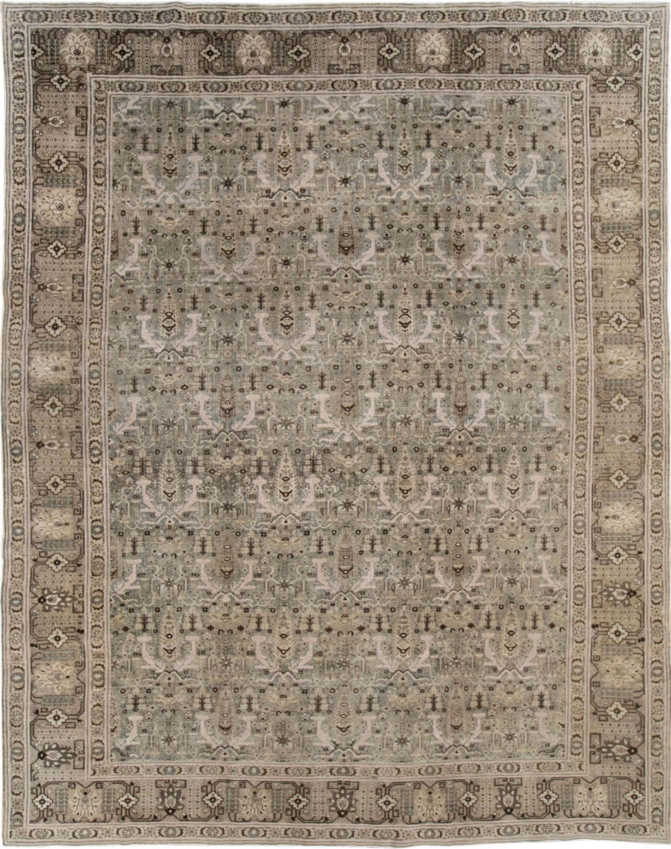 Antique Persian Tabriz Large Room Size Carpet, No.20921 - Gss
