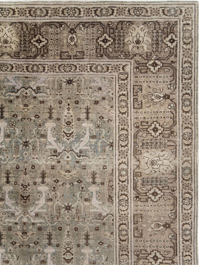 Antique Persian Tabriz Large Room Size Carpet, No.20921 - Gss
