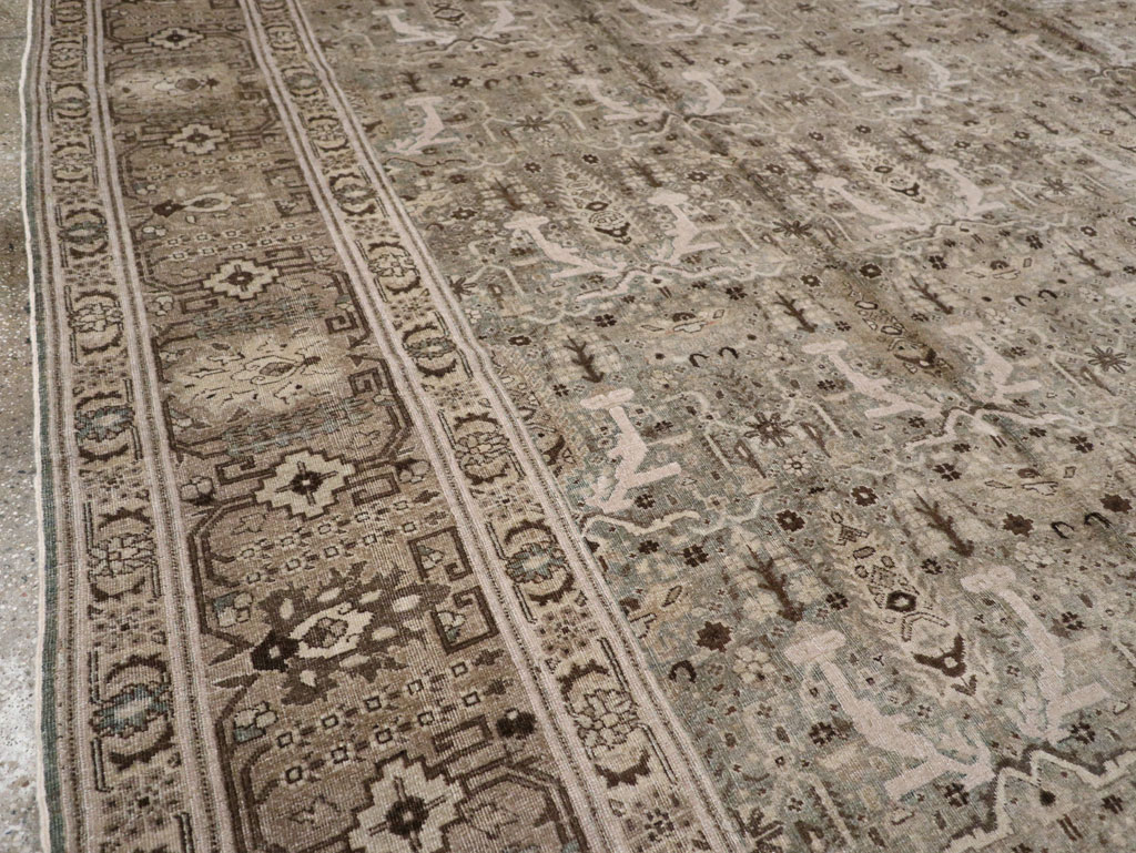 Antique Persian Tabriz Large Room Size Carpet, No.20921 - Gss