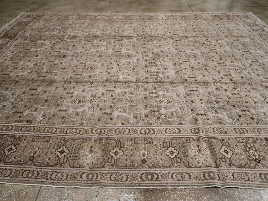 Antique Persian Tabriz Large Room Size Carpet, No.20921 - Gss
